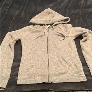 Gray Zip up sweater